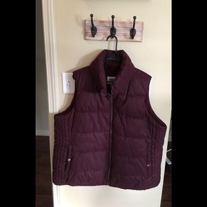 Plus Size Fleece Lined Vest